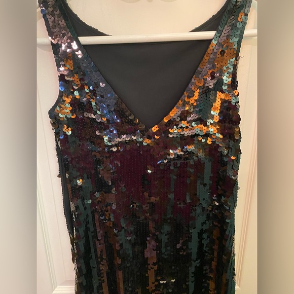 Black sequin Mini dress. Worn once. - Picture 3 of 4